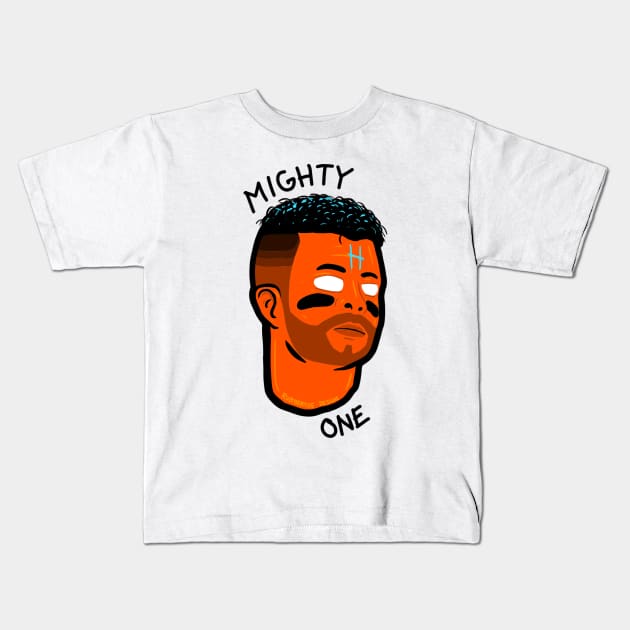 The Mighty One Altuve Kids T-Shirt by RubbertoeDesign